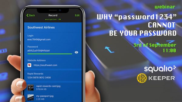keeper security & squalio webinar
